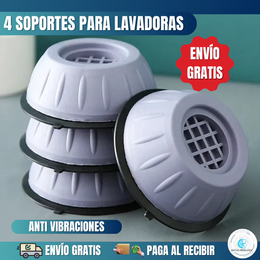 4 Bases Para Lavadoras Para Protección De Daños