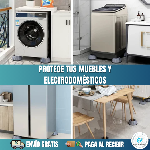 4 Bases Para Lavadoras Para Protección De Daños