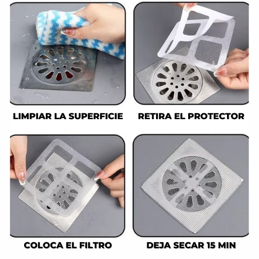 20 Filtros Adhesivos para Sifón