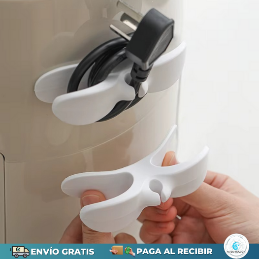Organizador Fija Cables X5 Unidades