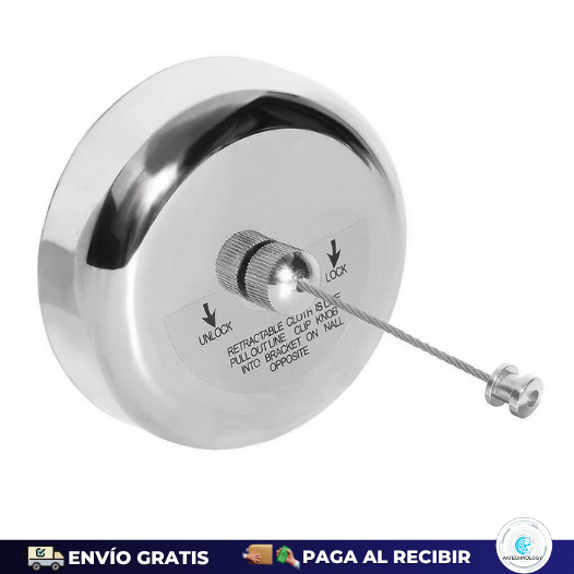 Tendedero Retráctil De Acero Inoxidable De 2.8 Metros