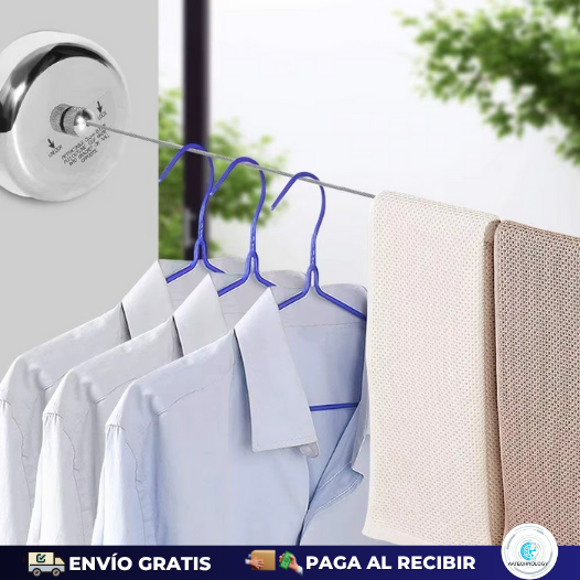 Tendedero Retráctil De Acero Inoxidable De 2.8 Metros