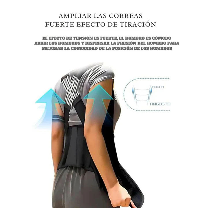 Corrector De Postura De Espalda Y Hombros Ajustable