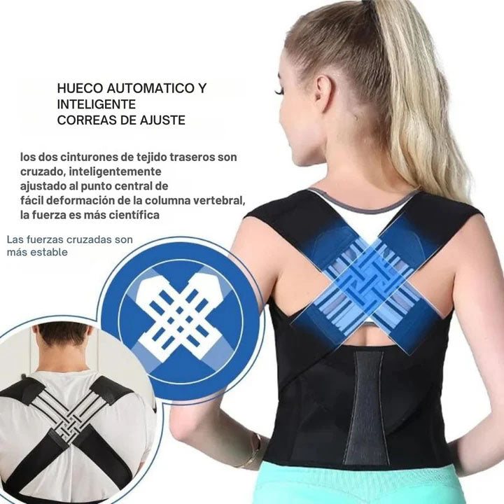 Corrector De Postura De Espalda Y Hombros Ajustable