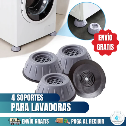 4 Bases Para Lavadoras Para Protección De Daños