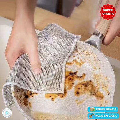 Set 10 Paños Mágicos de Acero Inoxidable para Cocina