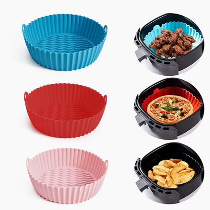 3 Moldes Grandes En Silicona Protector Para Freidora De Aire