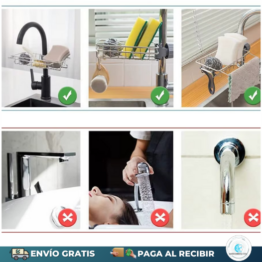 Estante y Escurridor para Esponjas y Accesorios