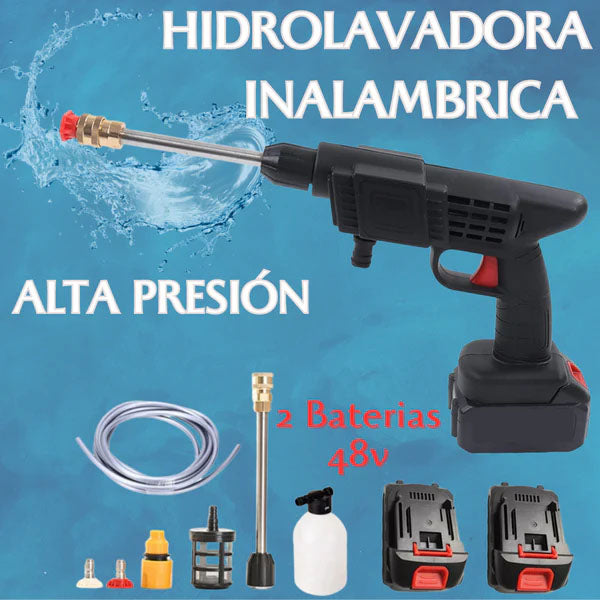 HIDROLAVADORA INALÁMBRICA PORTÁTIL RECARGABLE 48V