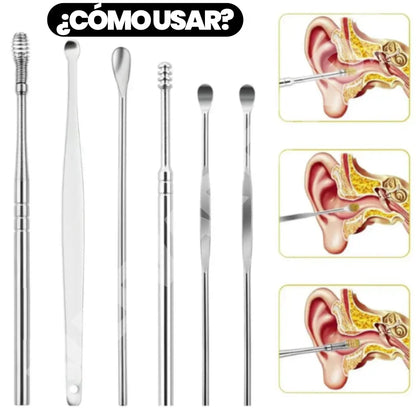 Kit Profesional X6 Limpia Oídos Oferta 2x1