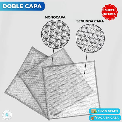 Set 10 Paños Mágicos de Acero Inoxidable para Cocina