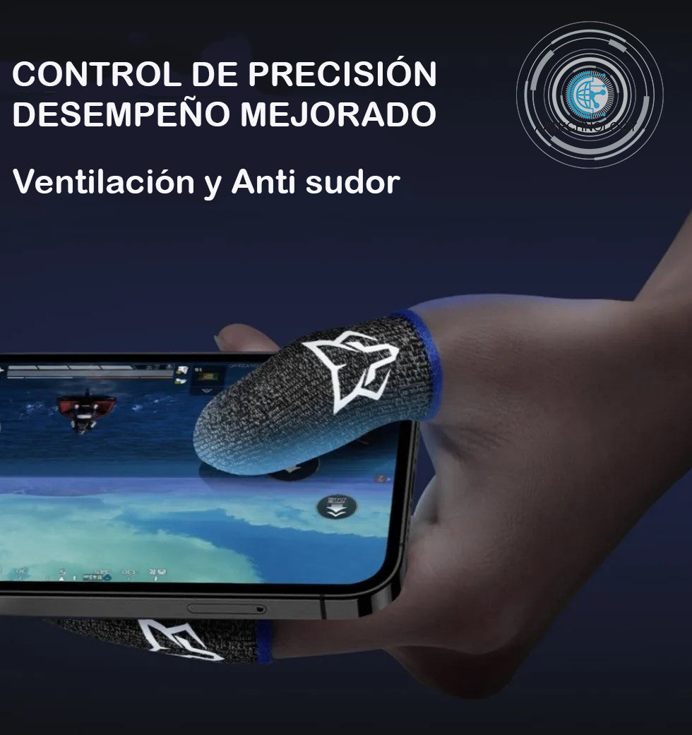 4 GUANTES DE FIBRA DE CARBONO, FUNDAS PARA DEDOS GAMER V3 PRO ULTRADURACIÓN