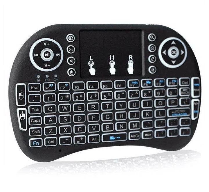 MINI TECLADO INALÁMBRICO KEYBOARD PARA TV, XBOX, PS, PC.