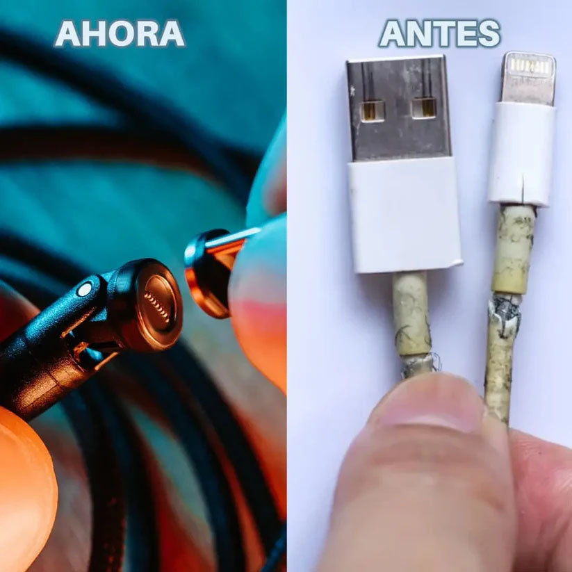 CABLE DE CARGA RÁPIDA MAGNÉTICO 3 EN 1