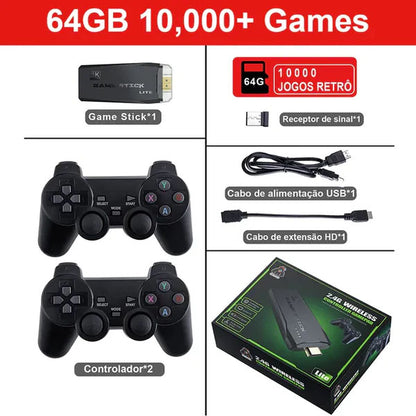 Consola Nostalgic 4K (+10.000 Juegos) + 2 Mandos