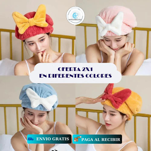 GORRO SECADO RÁPIDO ANTI-FRIZZ "OFERTA 2X1 CON ENVIO GRATIS"