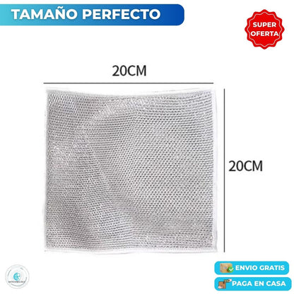 Set 10 Paños Mágicos de Acero Inoxidable para Cocina