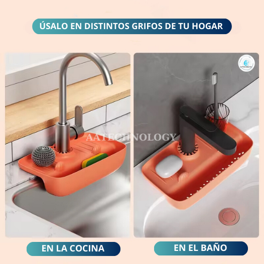 ESCURRIDOR ORGANIZADOR PARA GRIFO ANTIBACTERIAS Y ANTIHUMEDAD