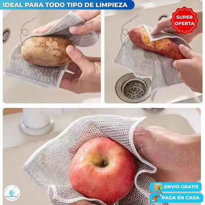 Set 10 Paños Mágicos de Acero Inoxidable para Cocina
