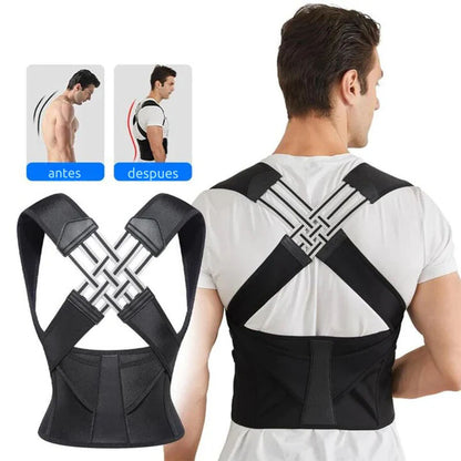 Corrector De Postura De Espalda Y Hombros Ajustable