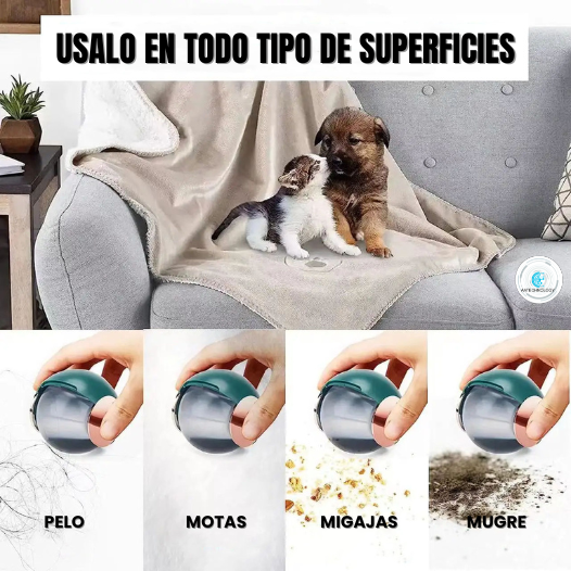 RODILLO ADHESIVO LAVABLE, QUITA MOTAS Y PELOS