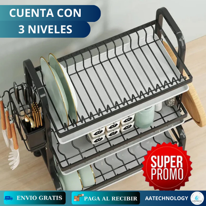 Escurridor De Loza Premium 3 Niveles