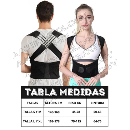 Corrector De Postura De Espalda Y Hombros Ajustable