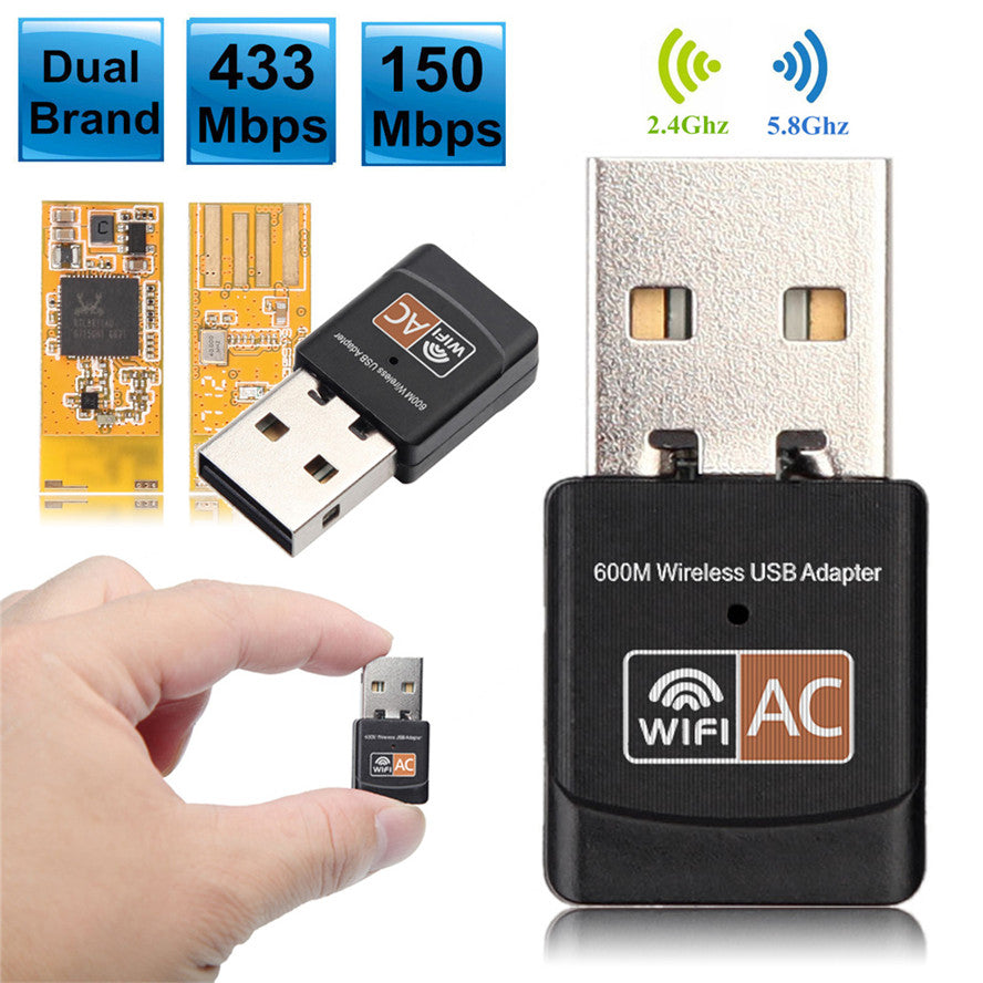 ADAPTADOR RECEPTOR WIFI USB 600