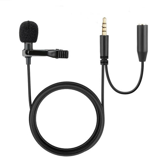 MICRÓFONO SOLAPA CON CONECTOR DE AURICULARES 3.5 MM