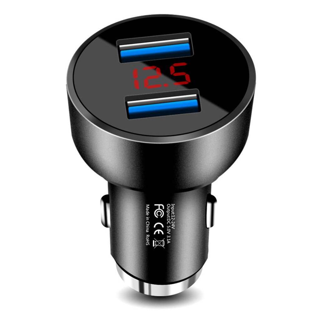 CARGADOR DUAL USB PARA VEHÍCULO QUICK CHARGE 2 EN 1