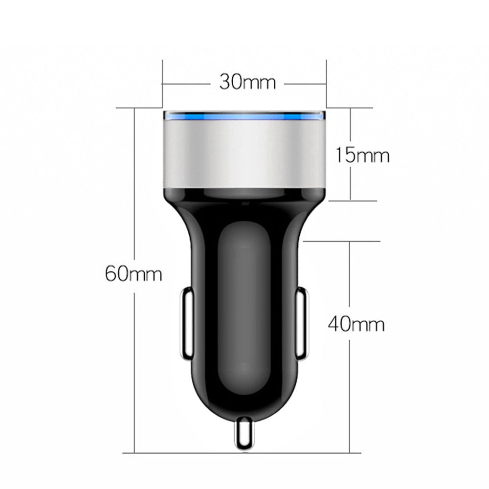 CARGADOR DUAL USB PARA VEHÍCULO QUICK CHARGE 2 EN 1